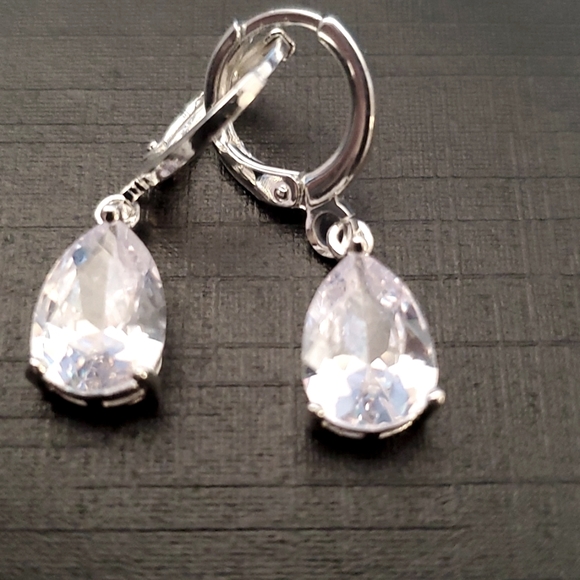 Waterdrop dangle cuff earrings - Picture 2 of 2